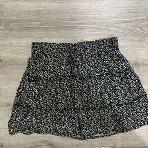 Women’s layered floral print skirt